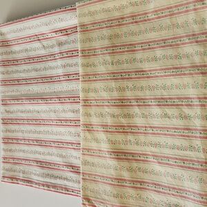 Vintage pillowcase  fabric and vintage yellowed pillowcase